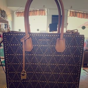 Michael Kors Mercer studded crossbody